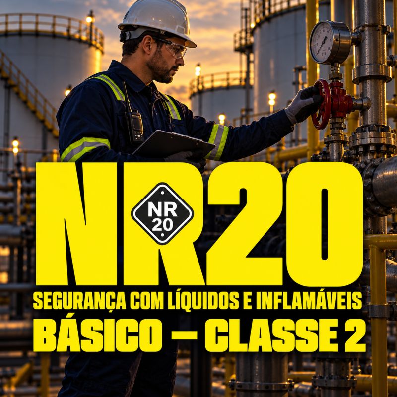 NR20 – Segurança com Líquidos e Inflamáveis – Básico – Classe 2 - 2026